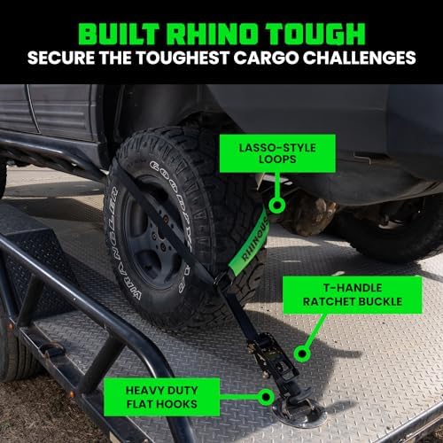 Rhino USA Car Hauler Tie Down Straps - Image 2