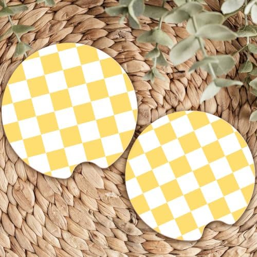 Ceramic Car Coasters – Absorbent Car Cup Holder Coaster Set - Image 7
