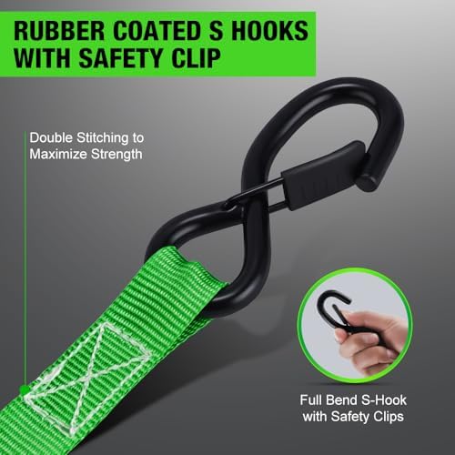 Retractable Ratchet Straps 1in x 10ft - Image 3