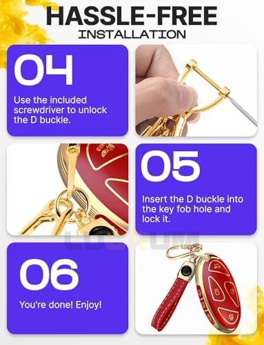 Lucrum Compatible with Hyundai Key Fob Cover & Keychain - Image 7