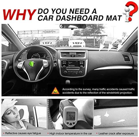 Autorder Dashboard Cover Mat for 2013-2018 Nissan Altima Accessories Dash Cover - Image 2
