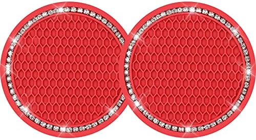 Yousheng Bling Car Cup Coasters, Crystal Car Cup Holder Coaster, Rhinestone by Yousheng