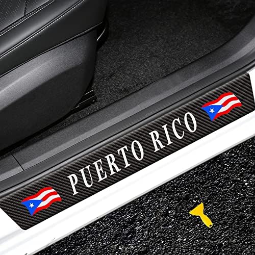 4 Pcs Puerto Rico Flag Door Sill Protector Stickers, Universal Size Door Entry - Image 2