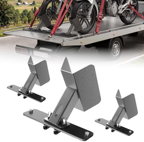 E-Track Motorcycle Wheel Chock Fits Floor or Wall E-Track 3pcs by Unknown