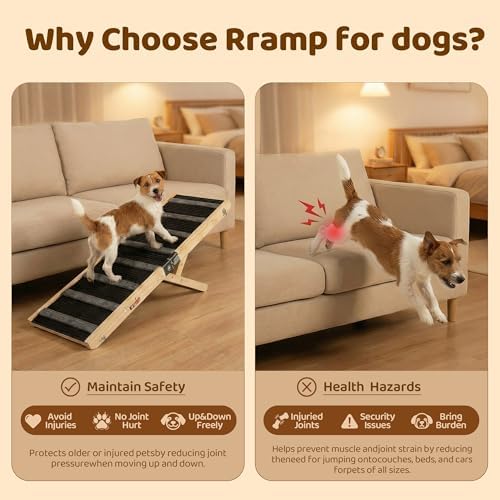 MTERSN Foldable Dog Ramp for Bed, Support Up to 200lbs - Image 5
