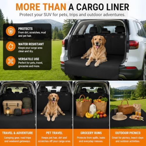 Cargo Liner for Rivian R1S Adventure 2022–2026, 600D Oxford Liquid Resistant - Image 4