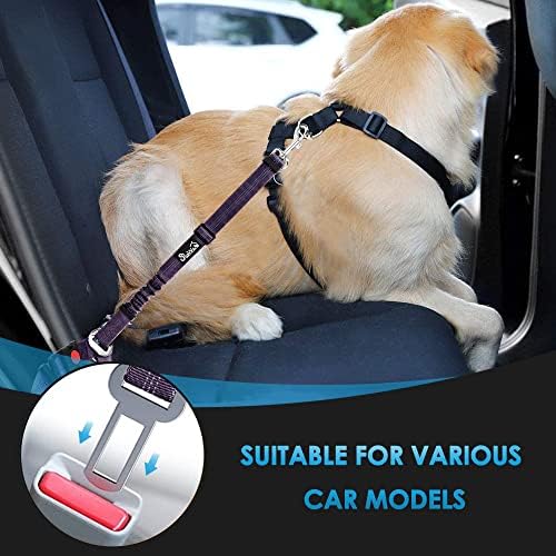 SlowTon Dog Seat Belt for Car, 2 Pack Dog Car Harness Seatbelt - Image 3