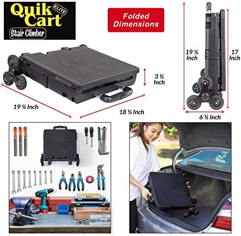 dbest Products Quik Cart Elite Stair Climber Rolling Crate - Image 6