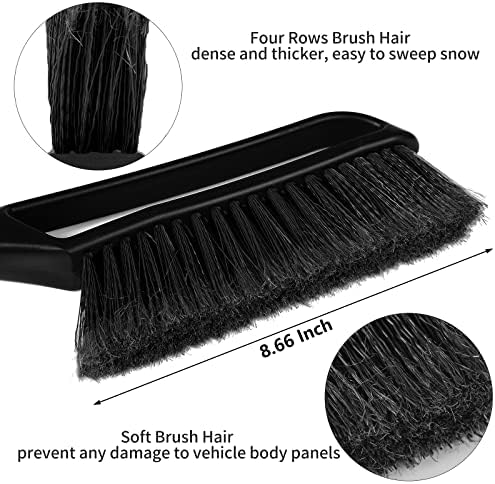 FOVAL 27" Snow Brush with Wider Ice Scraper, Snow Removal Car Brush with - Image 4