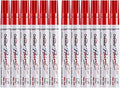 Lesun Overseas 12 Red Paint Pens Permanent Markers, Oil Based Paint Markers by Overseas