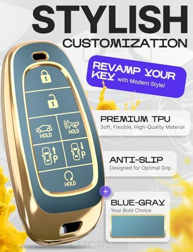 Lucrum Compatible with Hyundai Key Fob Cover & Keychain - Image 3