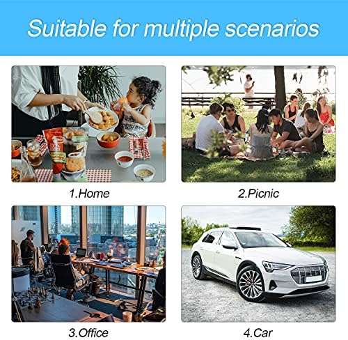 8sanlione Car Trunk Organizer, 3 Compartments, 7 Storage Areas - Image 5