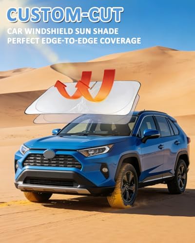 Windshield Sun Shade for 2011-2025 2026 Dodge RAM 1500 Accessories CrewCab - Image 5