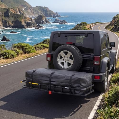 Forluck 53" x 19" x 5" Hitch Mount Cargo Carrier, 500 lbs Capacity Heavy Duty - Image 5