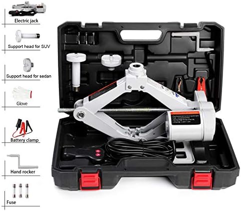 STANDTALL Electric Car Jack 3 Ton 12V Scissor Floor Jack Kit by STANDTALL