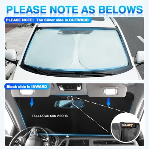KUST Windshield Sun Shade for Toyota RAV4 2013 2014 2015 2016 2017 2018 Window - Image 5