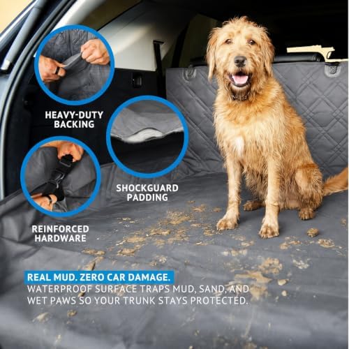 Bulldogology SUV Cargo Liner for Dogs 55"x106" Heavy Duty Pet Trunk Cargo Cover - Image 3