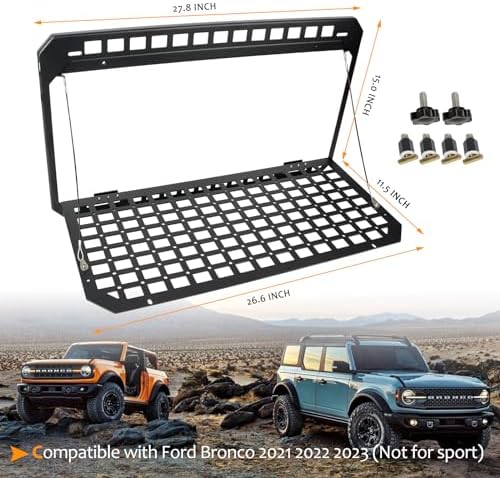 MAIKER OFF ROAD Tailgate Table Rear Foldable Cargo Shelf Aluminum Alloy Storage - Image 6