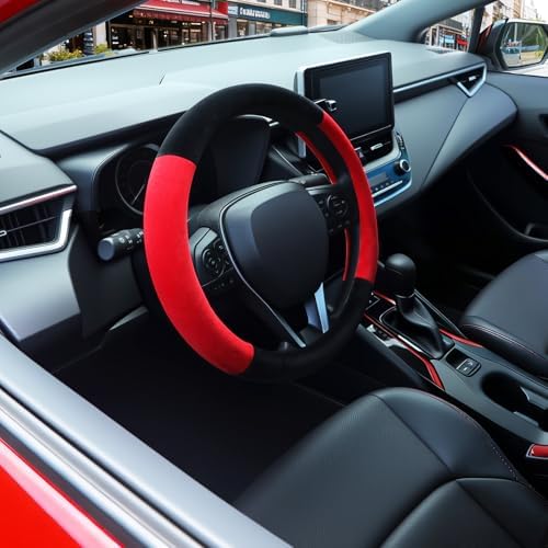 SEG Direct Plush Steering Wheel Cover 14.5"-15" Heavy-Duty, Summer Winter - Image 4