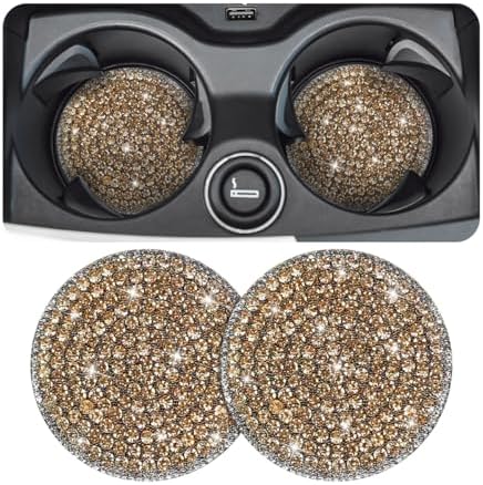 Zpana Bling Car Cup Holder Coaster, Shockproof Auto Interior Decorative Coasters by Zpana