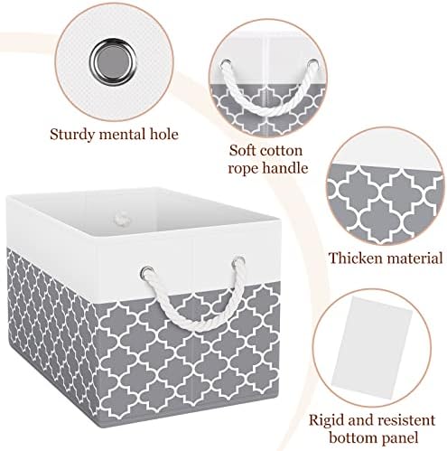 Fab totes Storage Bins 8-Pack, Foldable Storage Baskets - Image 3