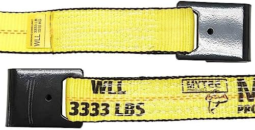 Mytee Products 2 inch x 27' Heavy Duty Tie-Down Ratchet Straps w/Flat Hook - Image 6