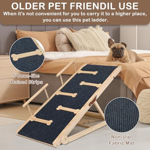 Dog Ramp for Bed, Ramp for Dogs to Get on Bed - Image 6