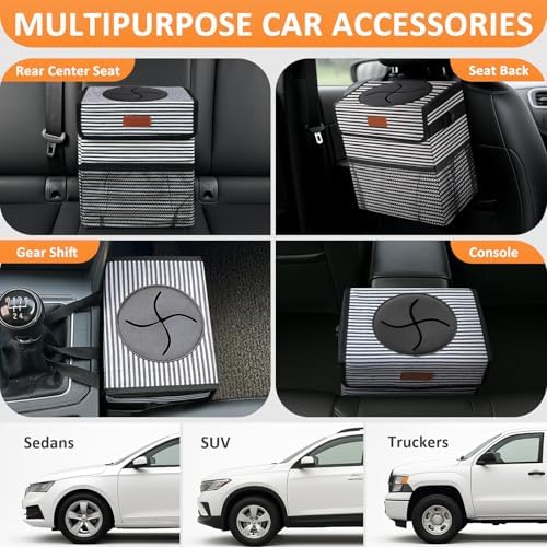 Vankor Car Trash Can with Lid Leak Proof Car Accessories - Image 5