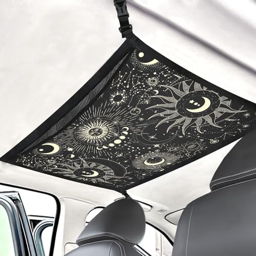 Planet Car Ceiling Cargo Net Pocket Hanging Storage Bag by FREZORA
