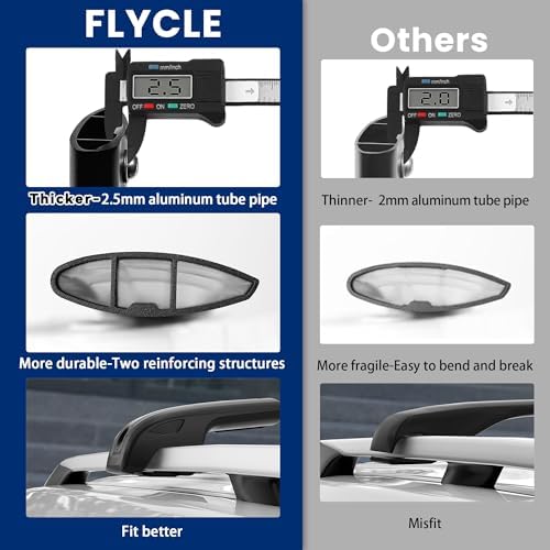 FLYCLE 300Lbs Roof Rack Cross Bars Compatible - Image 3