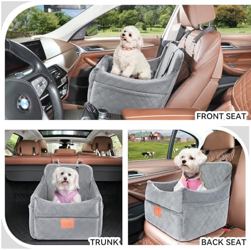 GL GLENSLAVE Dog Car Seat for Small/Medium Dogs, Dog Booster Car Seats - Image 2