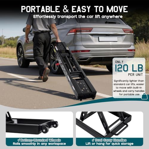 Albott 7000 lb Portable Car Lift - Image 6