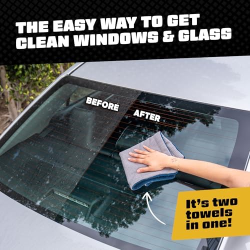 Chemical Guys, Clean Stroke Dual-Sided Glass Towels, 16 x 16 inches - Image 6