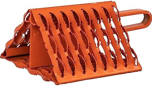 Buyers Products WC091061 Orange Serrated Steel Wheel Chock - Image 3