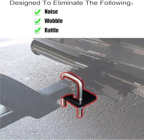Hitch Tightener 2Pcs Universal U-Bolt Anti-Rattle Stabilizer Lock Heavy Duty - Image 5