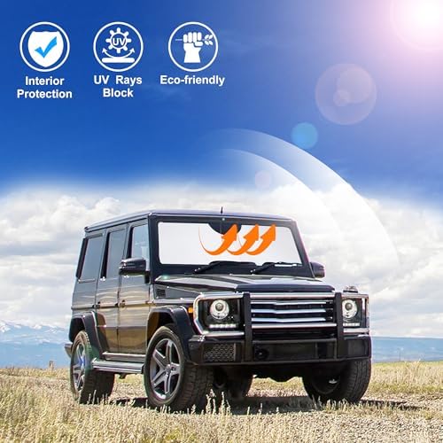 Windshield Sun Shade for 1990-2018 Mercedes Benz G550/G55/G63/G65 - Image 5