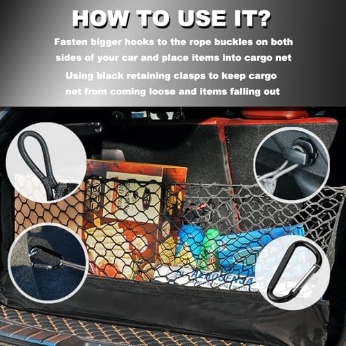 Cargo Net for Ford Explorer Base ST XLT Trunk Rear Tailgate Touring Netting - Image 5