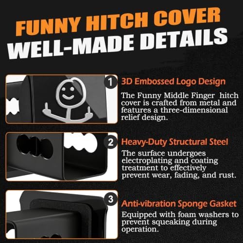 Funny Trailer Hitch Cover for 2 Inch Receivers - Image 3