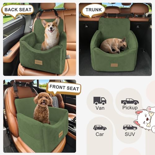 JOEJOY Dog Car Seats for Small Medium Dogs Under 35lbs, Dog Booster Seat - Image 6