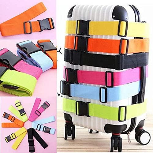 2 Pack Suitcase Belts, Adjustable Luggage Straps, Bright Colors Travel Packing - Image 5