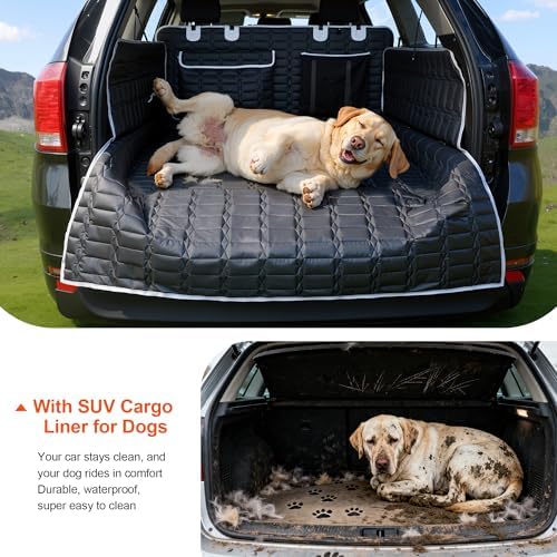 Reliadura SUV Cargo Liner for Dogs, Waterproof Dog Trunk Cover - Image 7