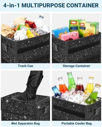 Capolo Car Trash Can with Lid, Leakproof Car Garbage Can - Image 5
