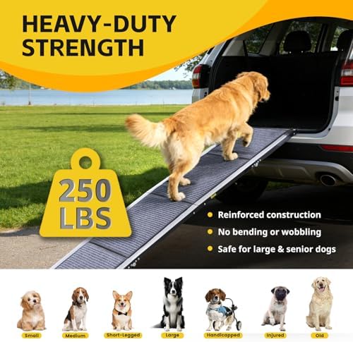 PawStep Extra Long Folding Dog Ramp 71" x 20" Portable Pet Ramp - Image 3