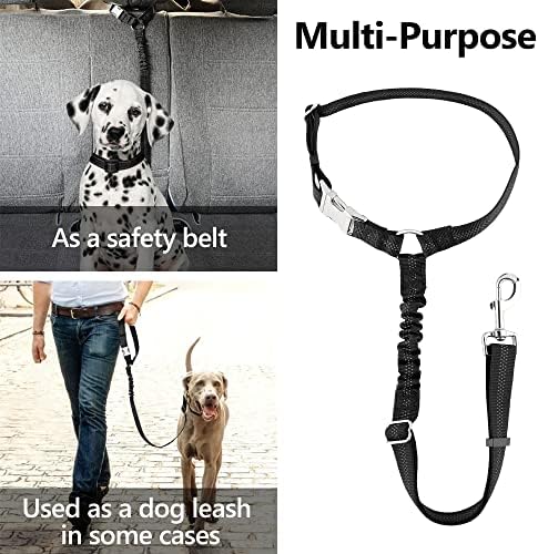 Plutus Pet Dog Seat Belt for Car Headrest, Reflective - Image 6