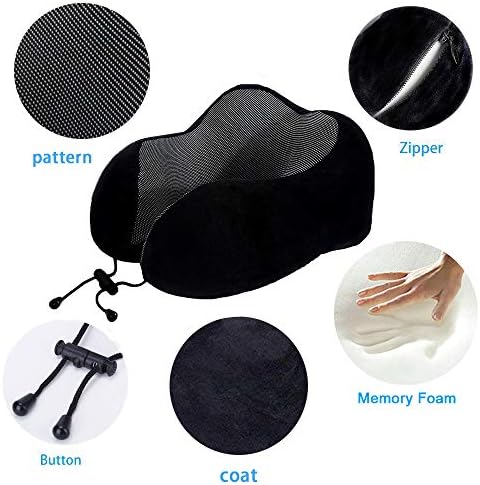TALLGO Travel Pillow, Best Memory Foam Neck Pillow Head Support Soft Pillow - Image 5