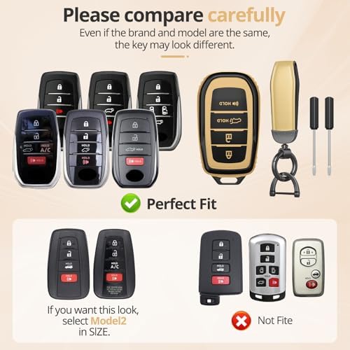 For Toyota Key Fob Cover Accessories- Matte TPU Key Fob Cover - Image 2