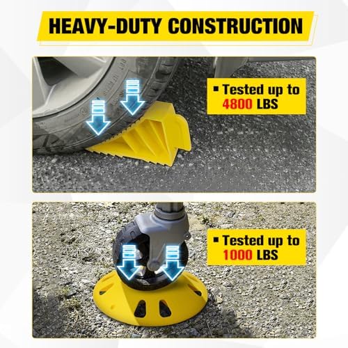 Nilight Trailer Tongue Jack Wheel Chocks and Dock Kit - Image 5