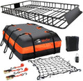 Roof Rack Rooftop Cargo Carrier Basket 65"*39"*6"+Waterproof Bag 20 Cu.Ft. by MeeFar