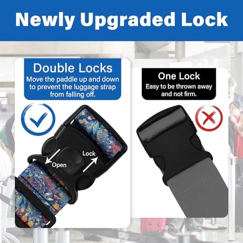 Luggage Straps for Suitcases, Travel Adjustable Belt - Image 3