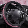 CAR PASS Bling Diamond Leather Steering Wheel Cover, Bling Sparkly Crystal by CARPASS